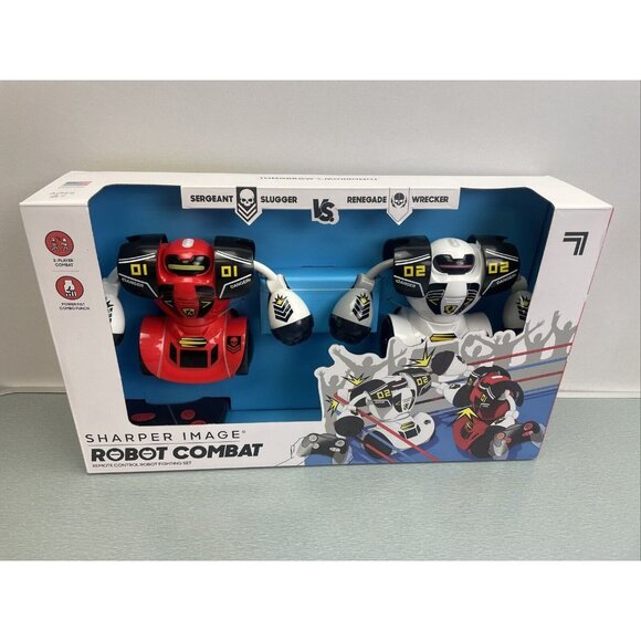SHARPER IMAGE RC Robot Combat White & Red 2 Players - Picture 15 of 15